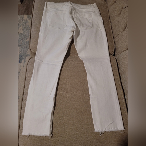 White jeans with raw hem - Picture 6 of 6